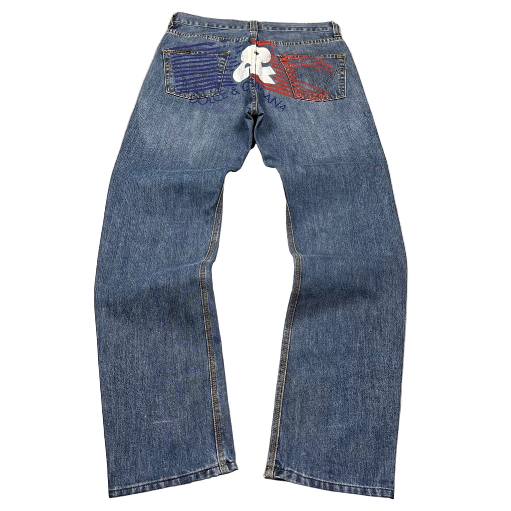 Dolce & Gabbana Printed Jeans (30)