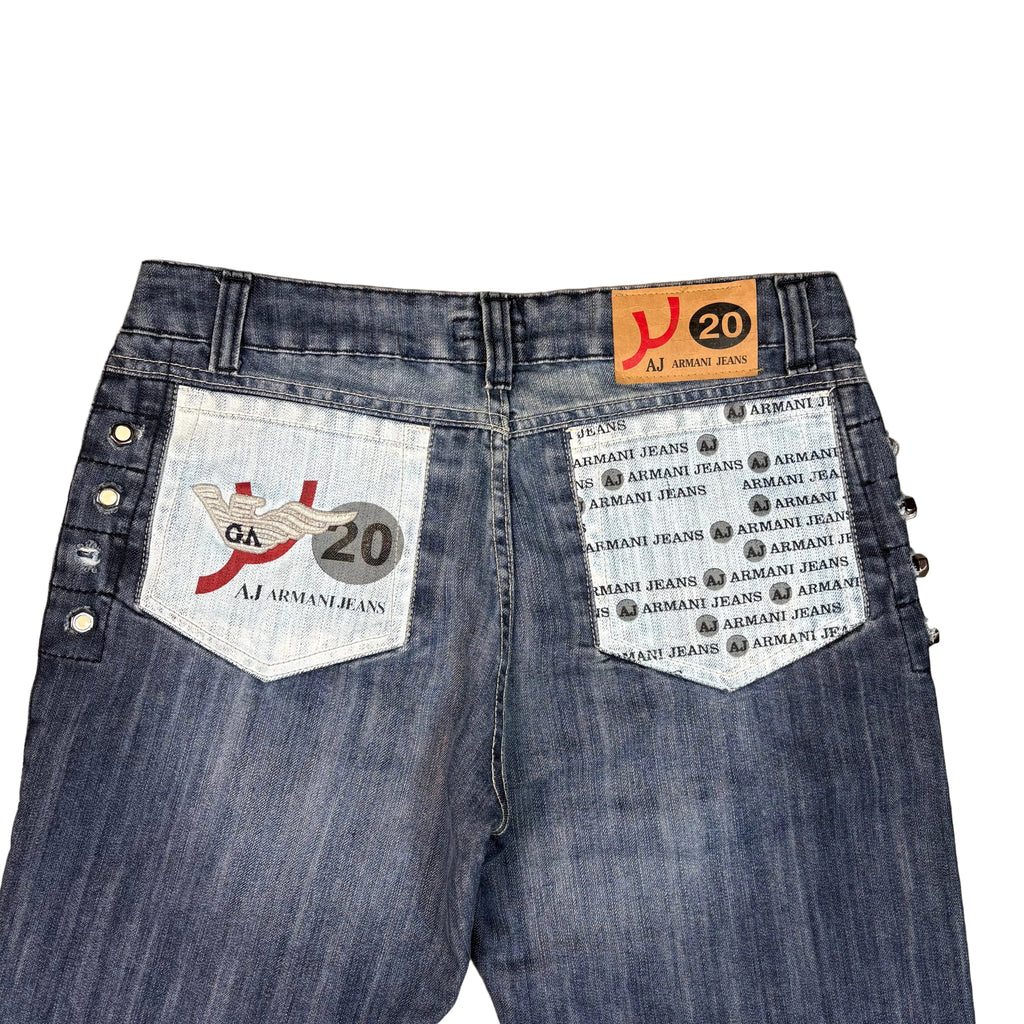 Armani Printed Straight Jeans (32)