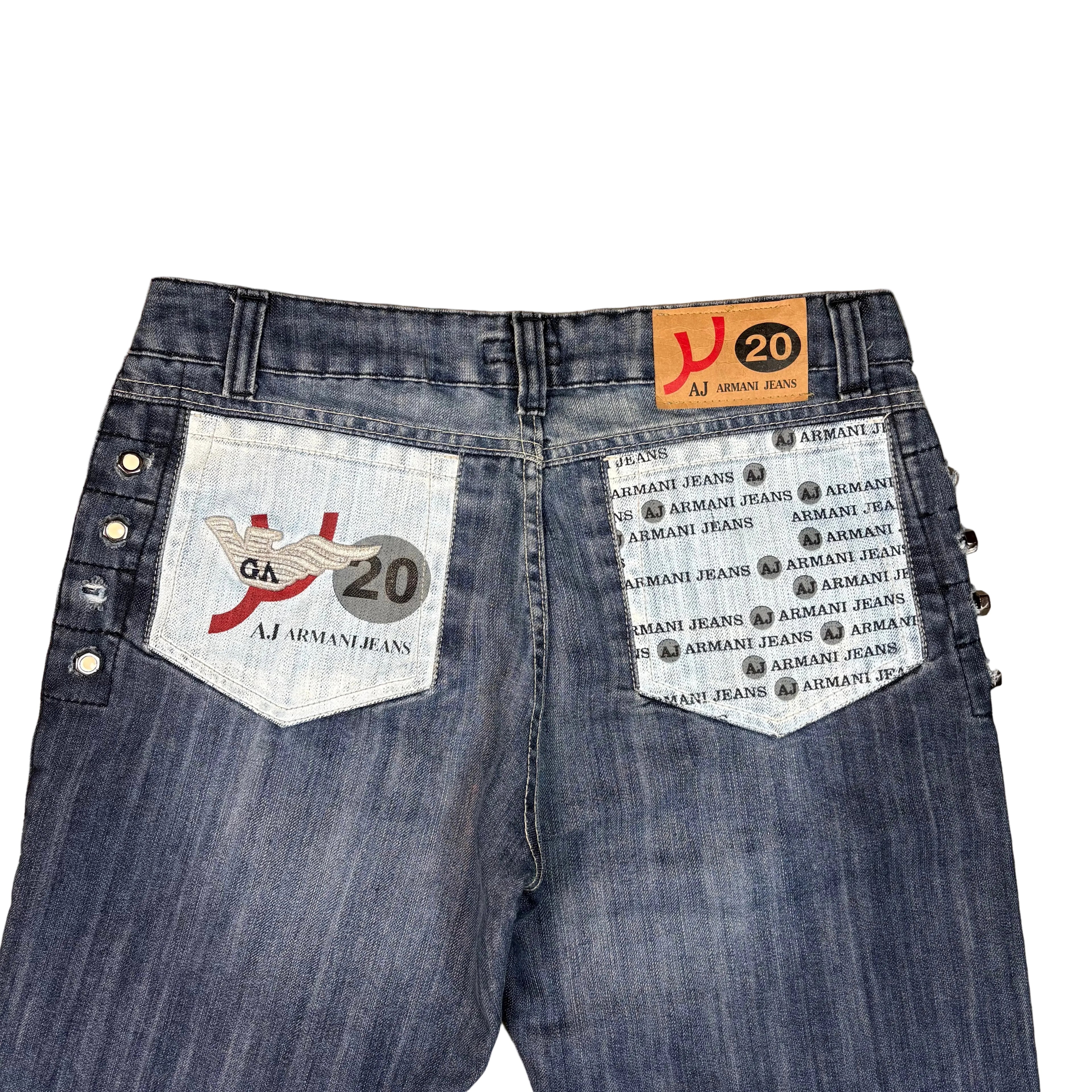 Armani Printed Straight Jeans (32)