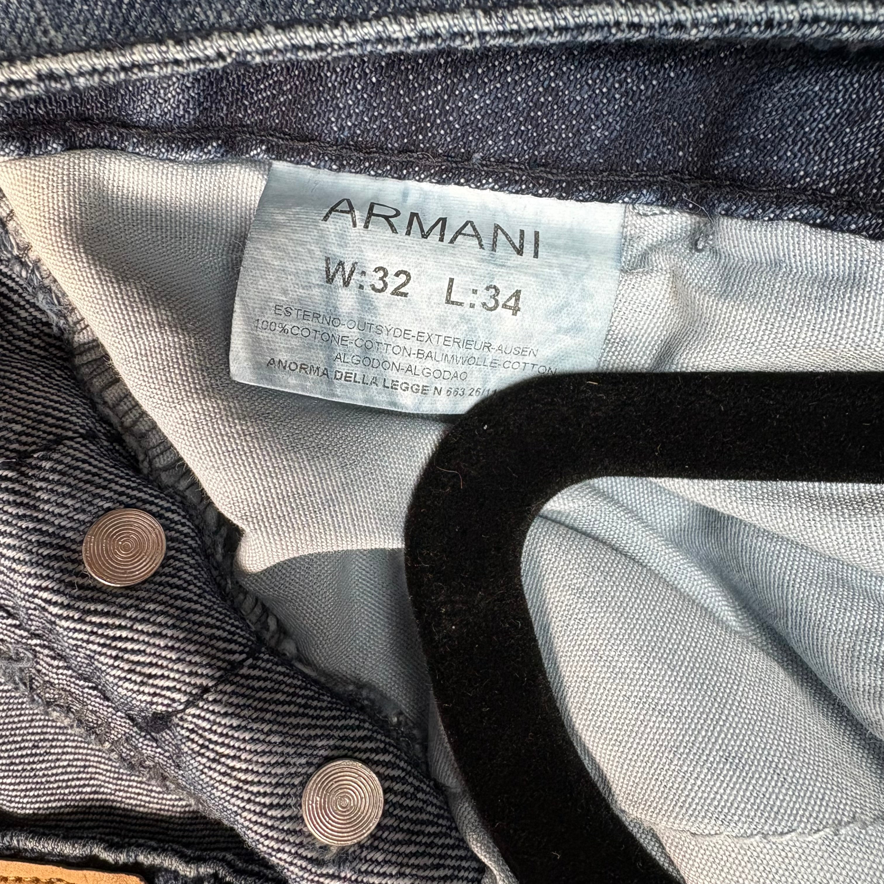 Armani Printed Straight Jeans (32)