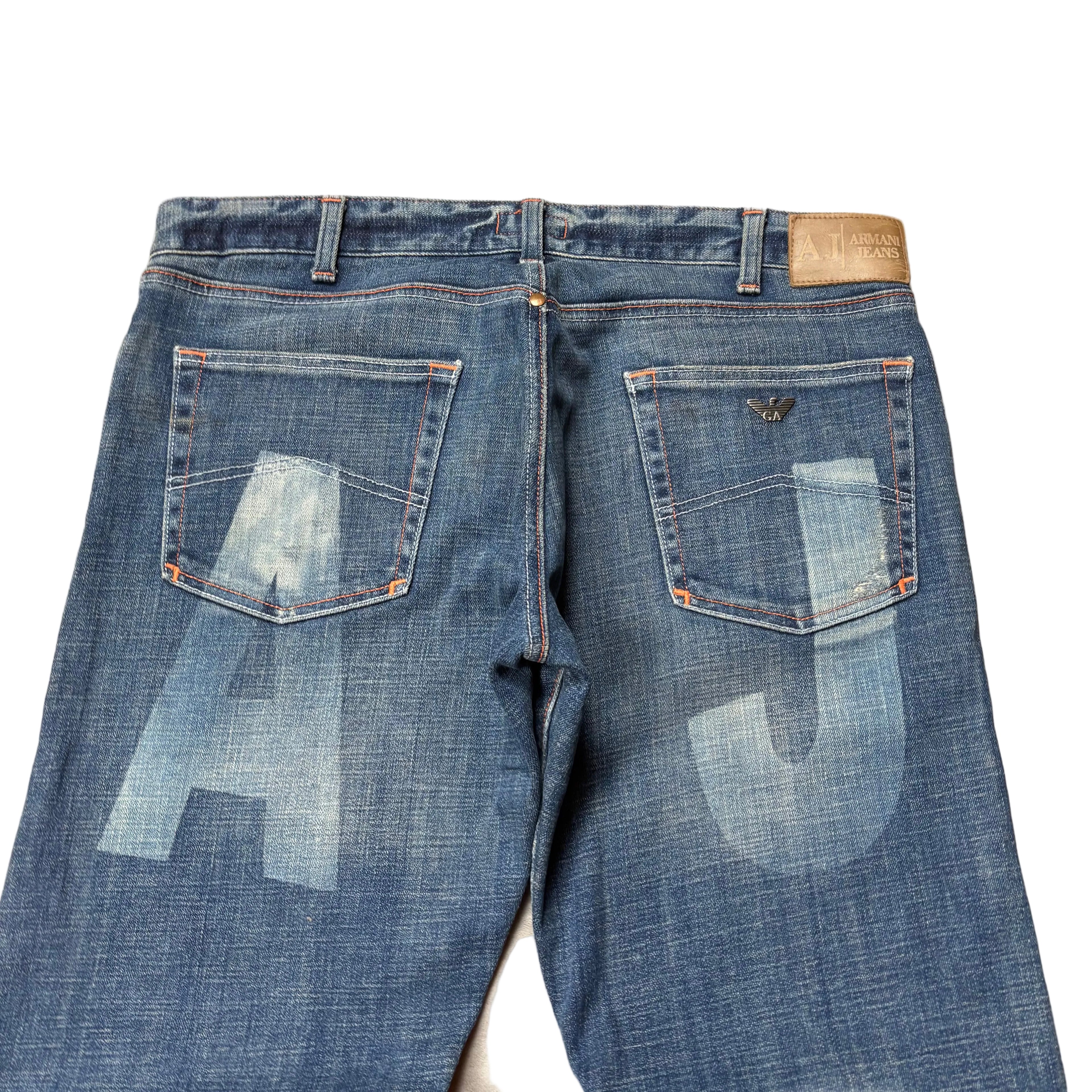 Armani Printed Flared Jeans (38)
