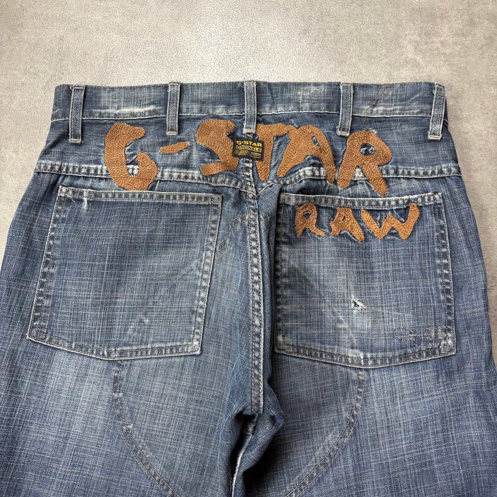 G-Star Big Print Straight Jeans (34)