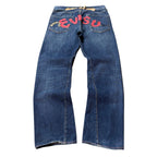 Evisu Printed Straight Jeans (32)