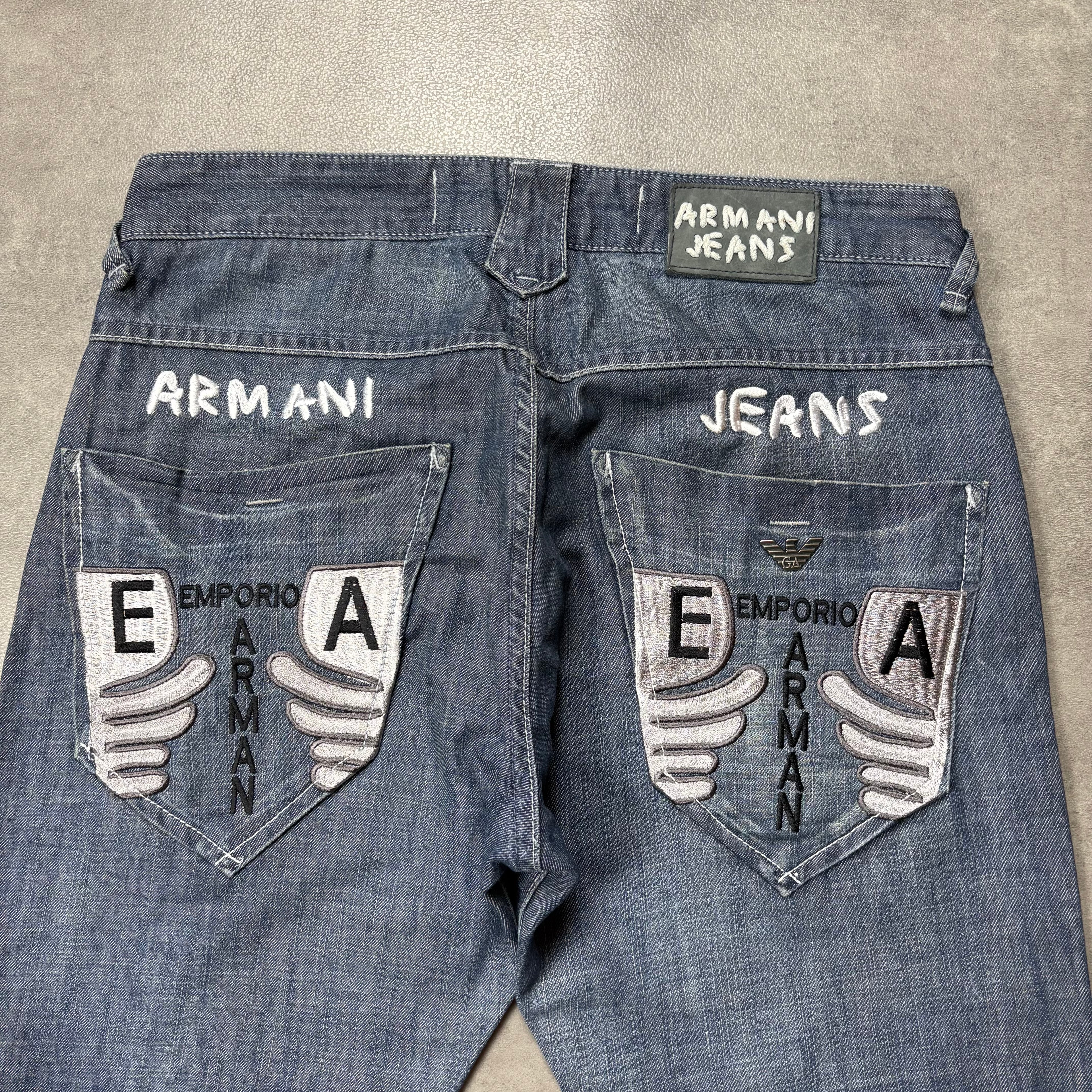Armani Big Print Straight Jeans (31)