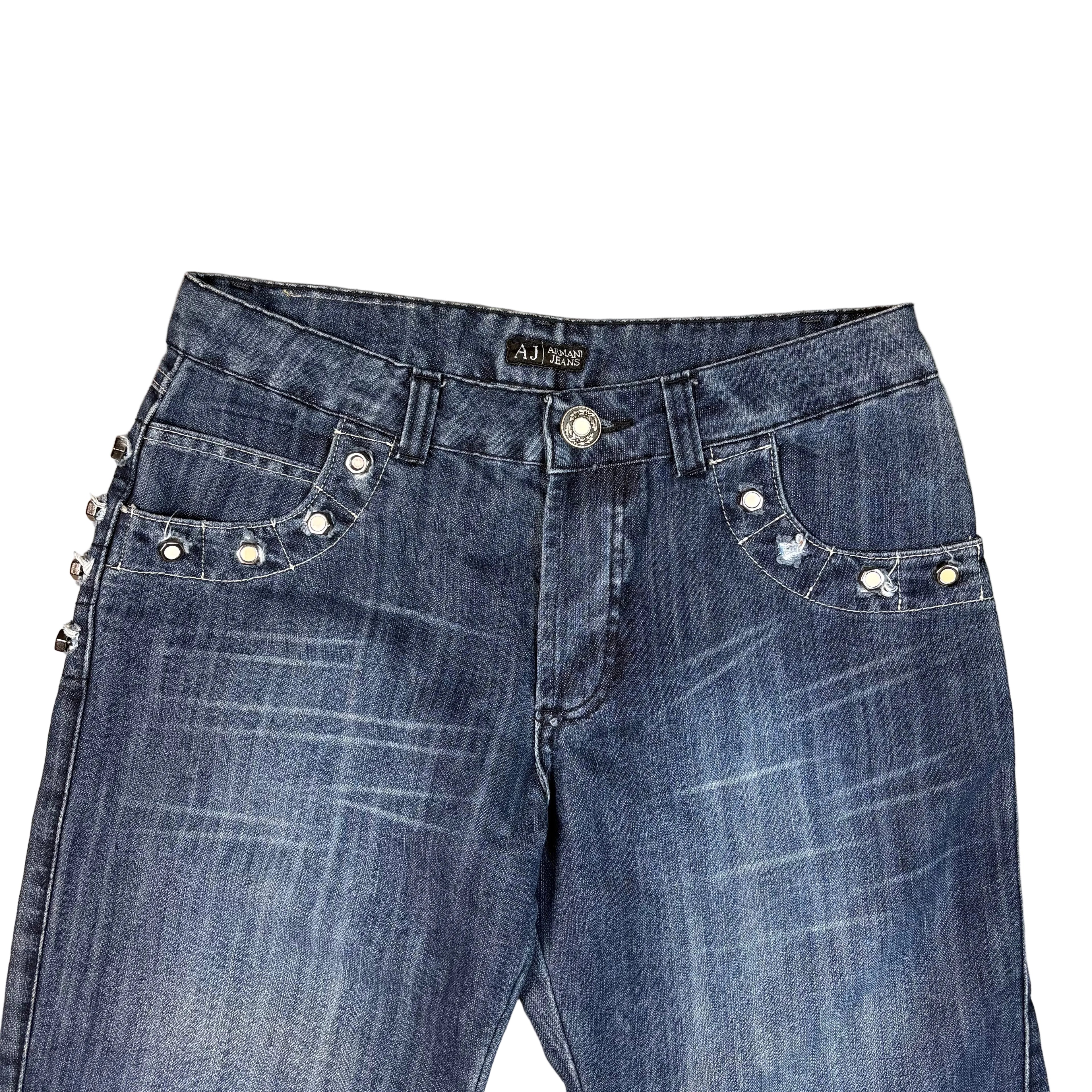 Armani Printed Straight Jeans (32)